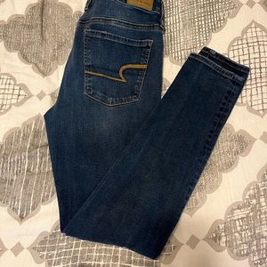 American Eagle destructed skinny jeans